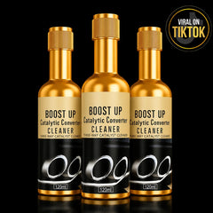 Three bottles of Tokbolt catalytic converter cleaner pack