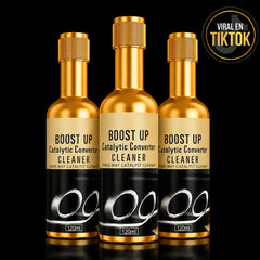 Three bottles of Tokbolt catalytic converter cleaner pack